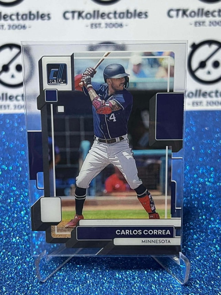 2022 Chronicles MLB Clearly Donruss #45 Carlos Correa Base Minnesota