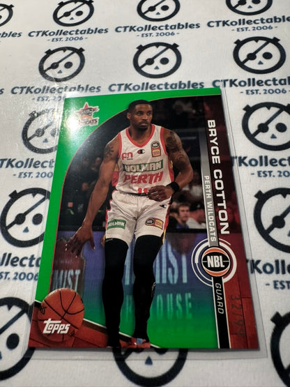 2023-24 Topps NBL Bryce Cotton Green Parallel #32/99 Wildcats