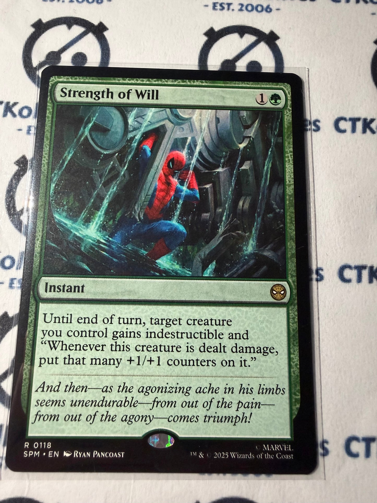 Strength of Will Regular #0118 Marvel's Spider-Man MTG TCG