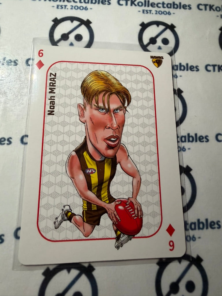 2026 Teamcoach AFL Wildcard Playing Cards Noah Mraz Hawks
