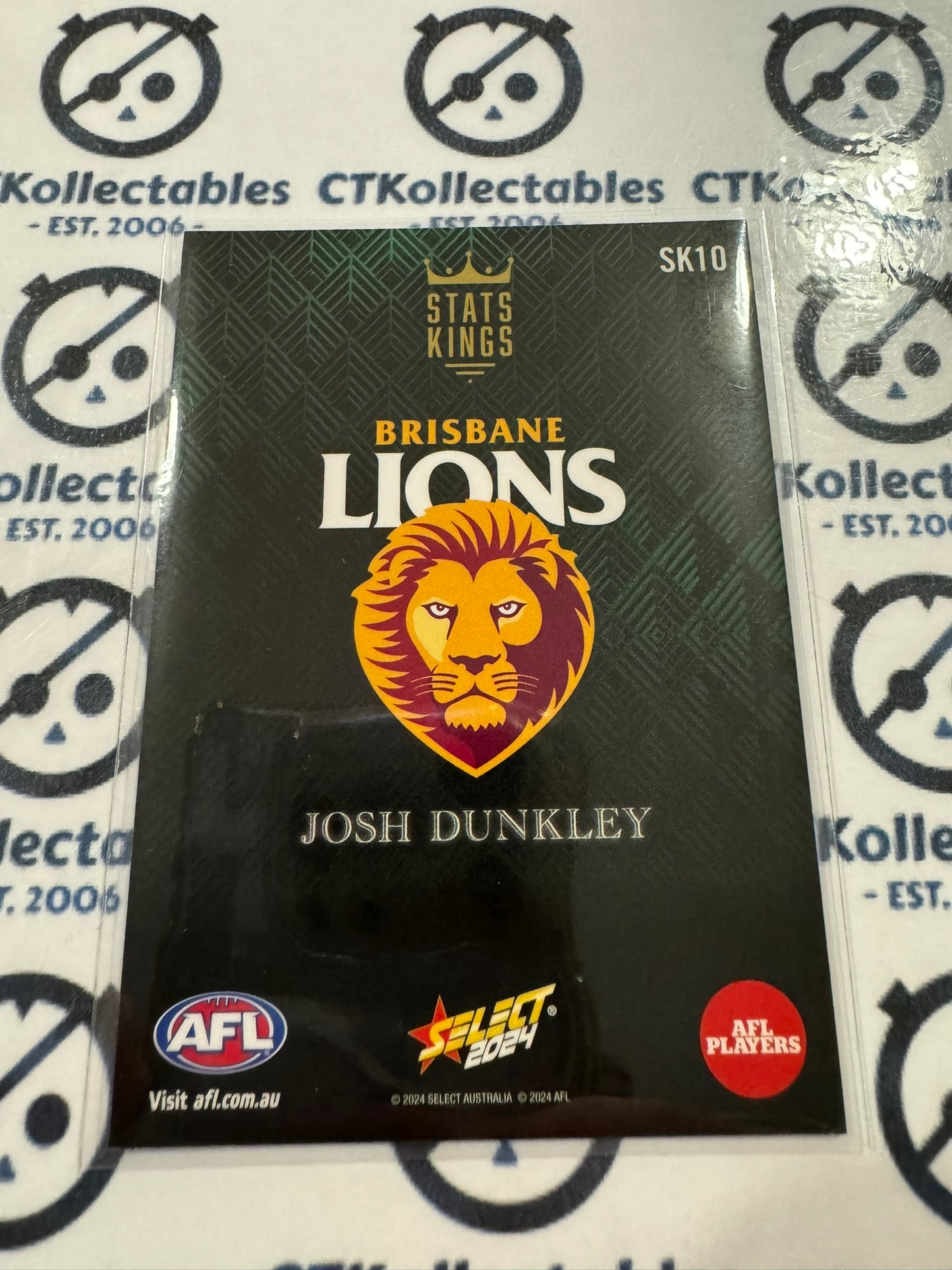 2024 AFL Footy Stars Stats Kings - SK10 Josh Dunkley Lions