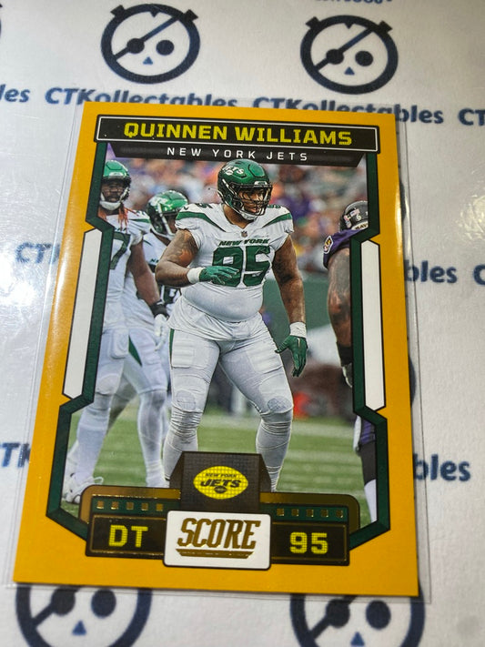 2023 NFL Panini Score Gold Quinnen Williams #293 Jets