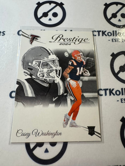 2024 NFL Prestige Rookie Card #301 Casey Washington Atlanta Falcons