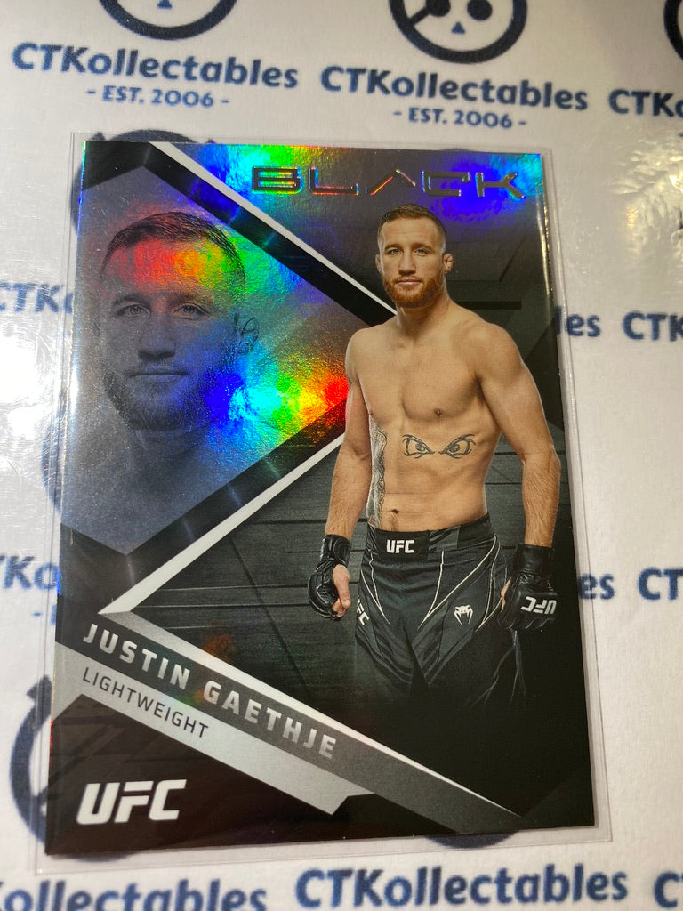 2022 UFC Panini Chronicles Black Justin Gaethje #201