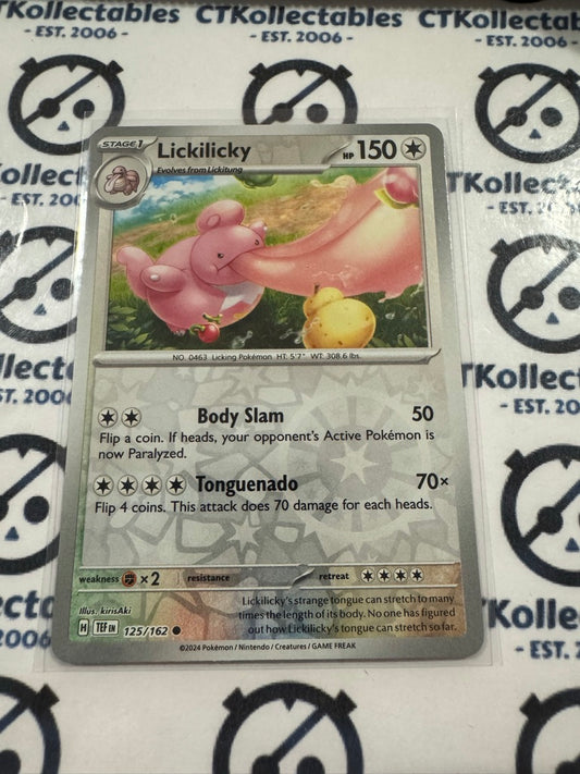 Lickilicky Reverse Holo Scarlet & Violet Temporal Forces # 125/162 Pokemon