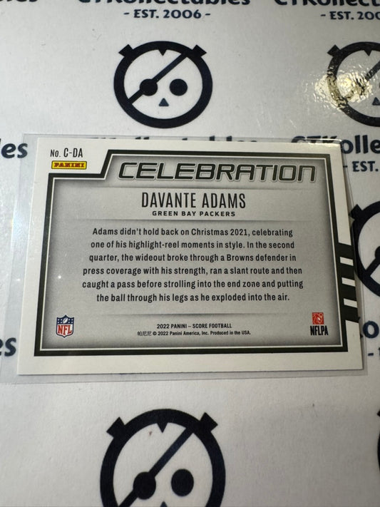 2022 NFL Panini Score Celebration #C-DA Davante Adams Packers