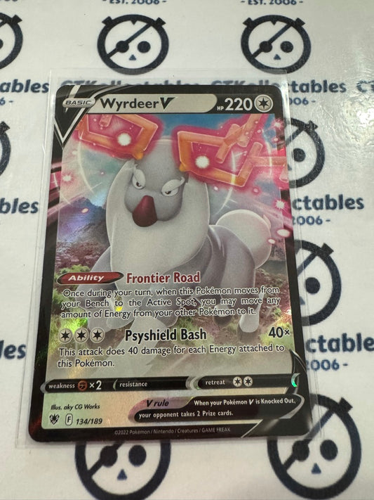 Wyrdeer V #134/189 2022 Sword & Shield Astral Radiance Pokemon Card