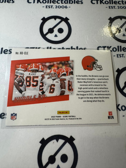 2022 NFL Panini Score Huddle Up #HU-CLE 6 Cleveland Browns