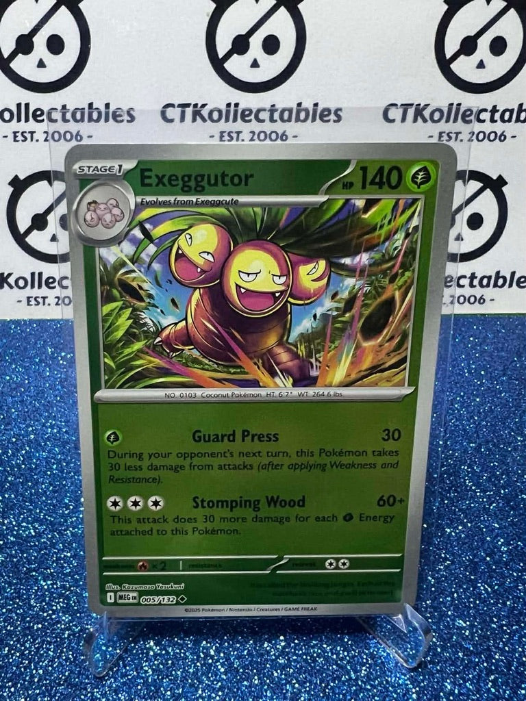 Exeggutor Reverse Holo #005/132 Mega Evolution Pokemon