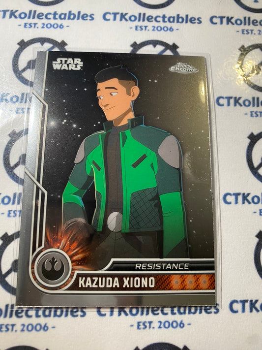 2023 Topps Chrome Star Wars - # 36 Kazuda Xiono Chrome Base Card