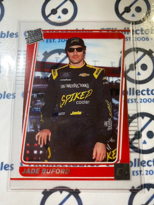 2022 Panini NASCAR Chronicles Clearly Donruss Jade Buford rookie Card #33