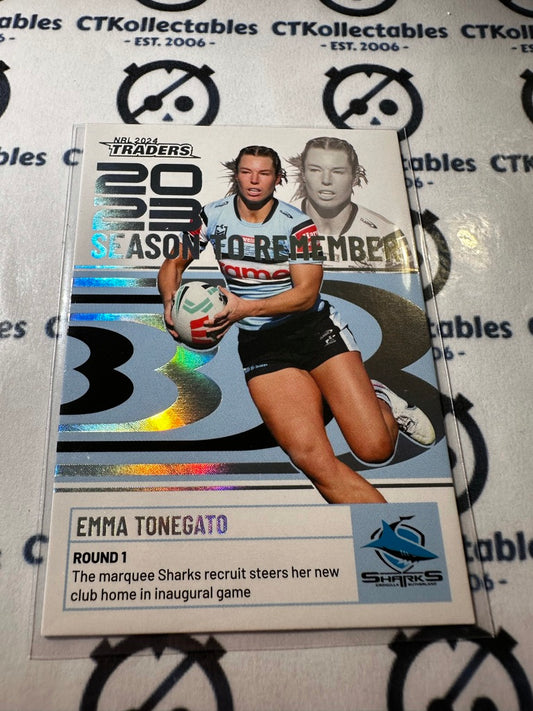 2024 TLA NRL Traders Season To Remember - Emma Tonegato SR12/51 Sharks