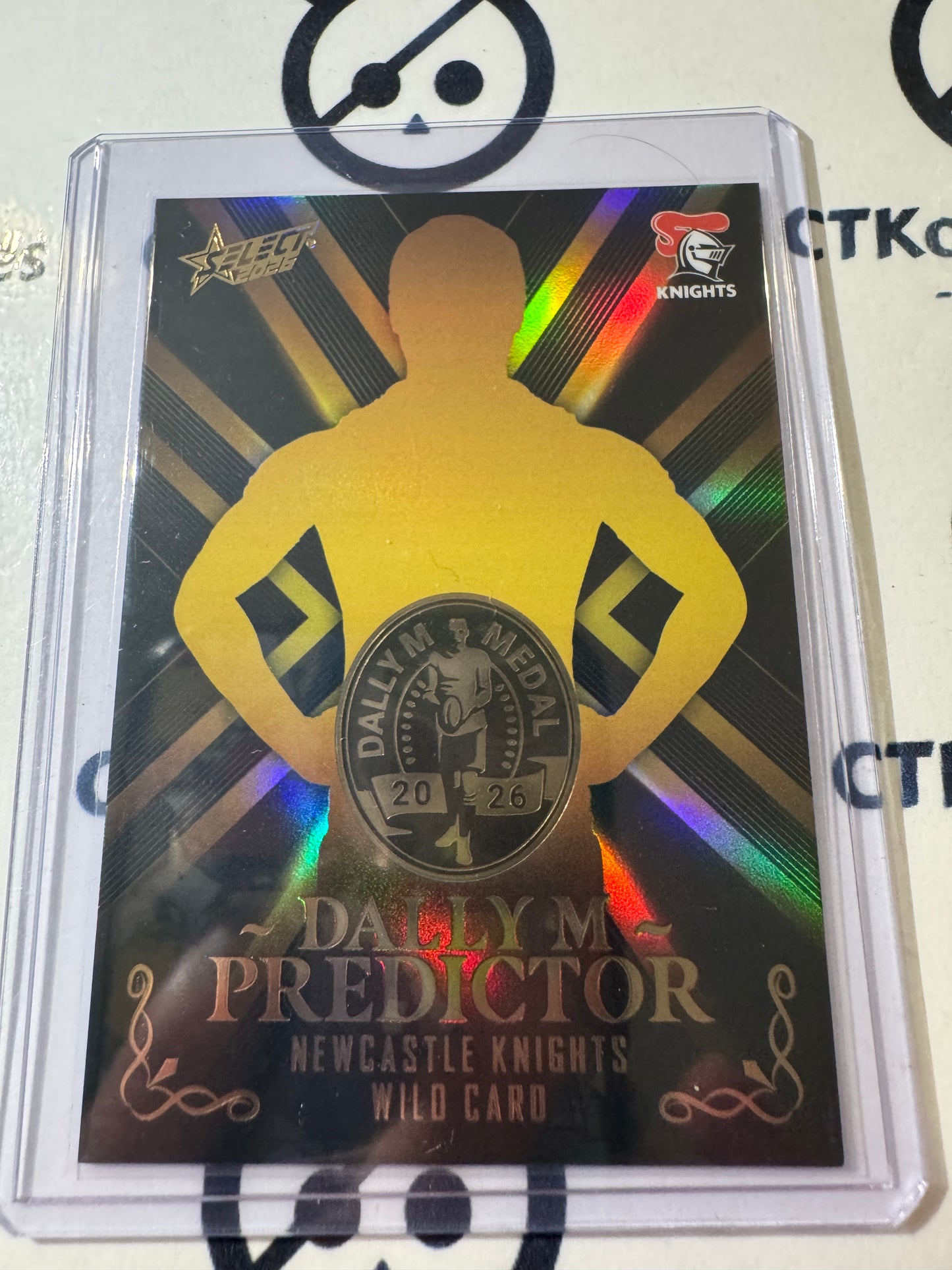 2026 Select NRL League Heroes Dally M Predictor Wild Card GOLD Knights #009/270