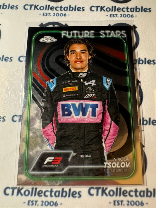 2024 Topps Chrome F1 Future Stars Nikola Tsolov #66 F3