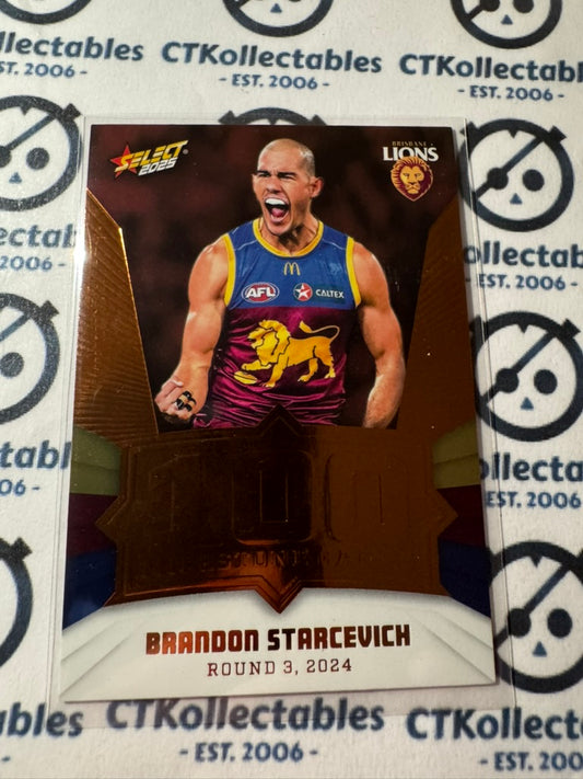 2025 AFL Footy Stars Milestone Hobby Brandon Starcevich #073/240 Lions
