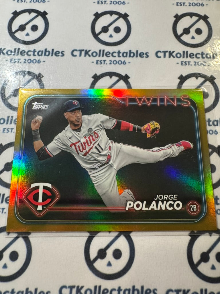 2024 Topps Series 1 Baseball #67 Jorge Polanco Goild Foil Minnesota Twins