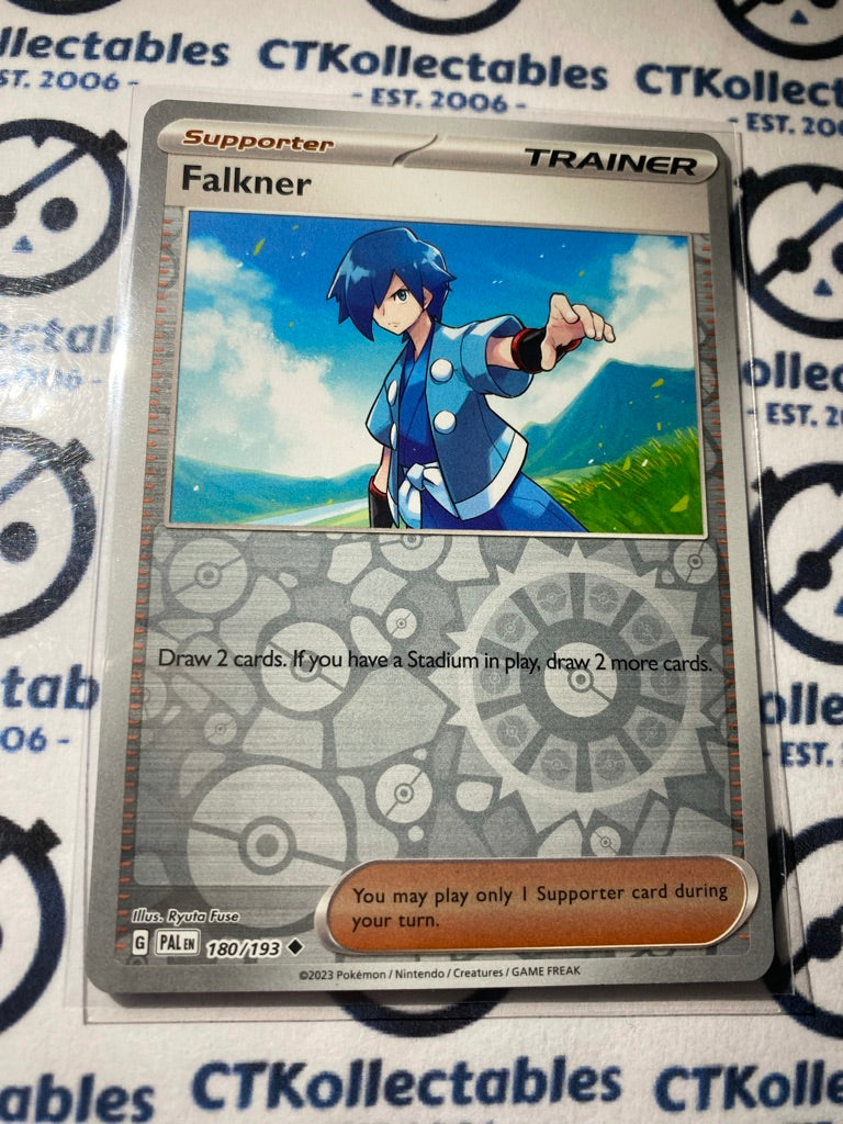 Falkner Trainer Reverse Holo #180/193 2023 Paldea Evolved Pokemon Card