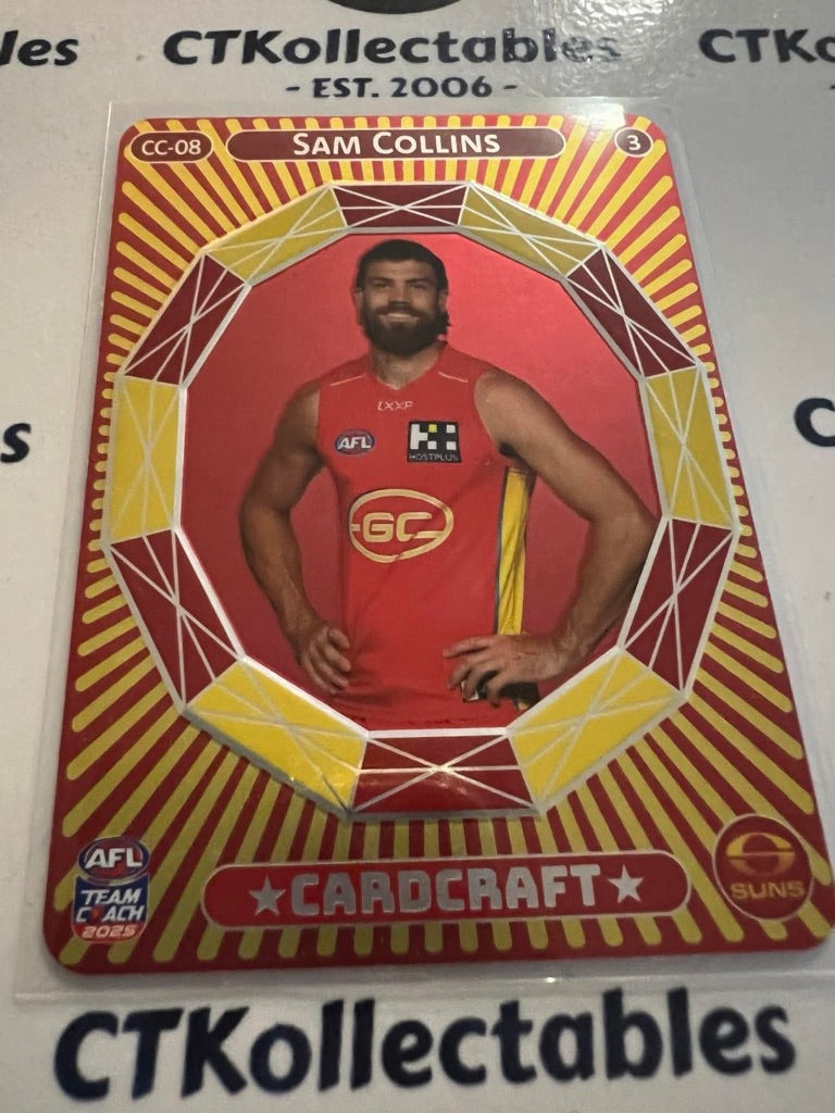 2025 AFL Teamcoach Sam Collins Card Craft #3 Suns CC-08