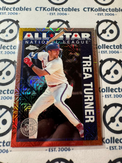 2025 Topps Series 2 Baseball Trea Turner Silver Mojo 35th #90ASC-9 Phillies