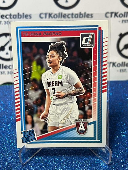 2025 Panini Donruss WNBA Rated Rookie #91 Te-Hina Paopao Atlanta Dream