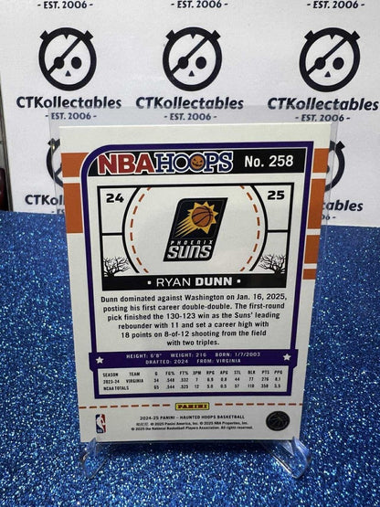 2024-25 Panini NBA HAUNTED HOOPS Rookie Card #258 Ryan Dunn Phoenix Suns