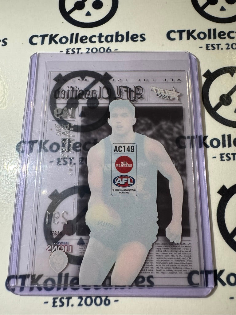 2023 AFL Footy Stars Zac Bailey AC149 Classified #291/365 Lions