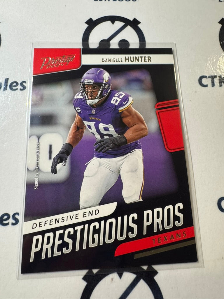 2024 NFL Prestige Danielle Hunter Prestigious Pros #PP-DHR Texans
