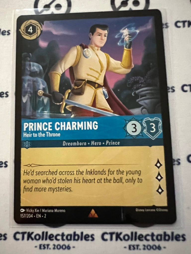 2024 Disney Lorcana Floodborn Non-Foil #157 Prince Charming, Heir to the Throne