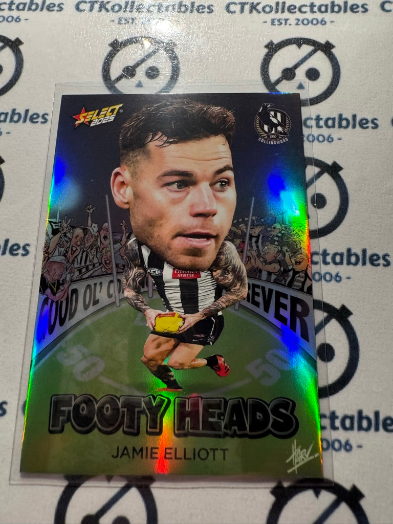 2025 AFL Footy Stars Footy Heads Jamie Elliot FH21 Magpies