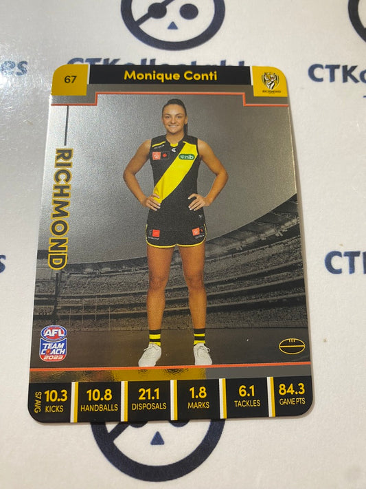 2023 AFLW Teamcoach Silver Card #67 Monique Conti