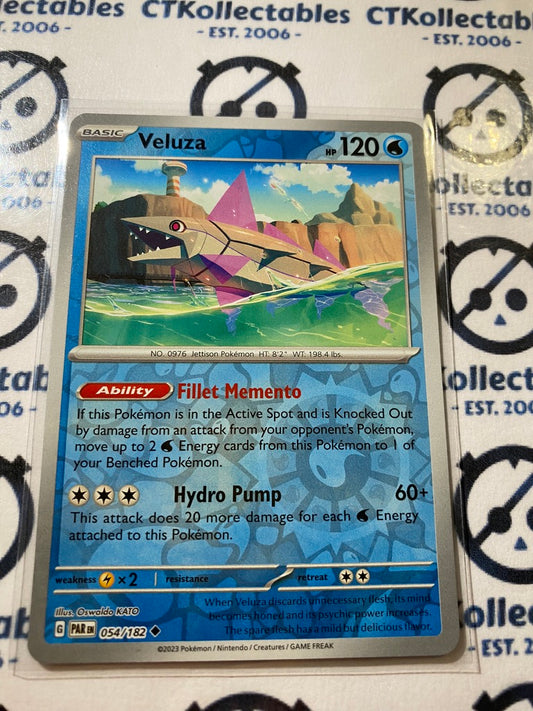 Veluza Reverse Holo #054/182 2023 Scarlet & Violet Paradox Rift Pokémon TCG