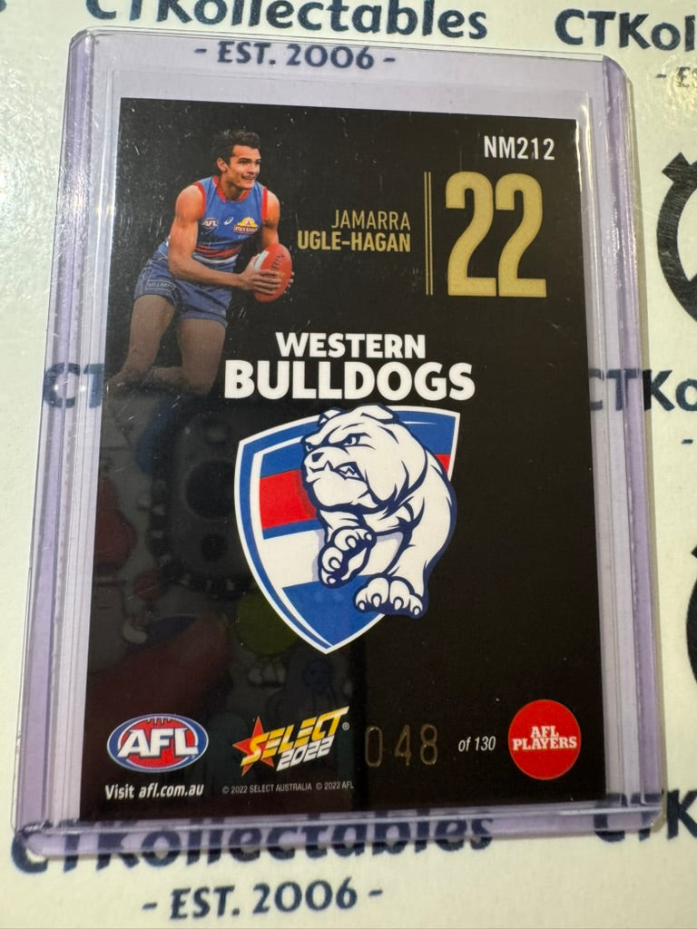 2022 AFL Footy Stars Numbers Midnight #NM212 Jamarra Ugle-Hagan #048/130