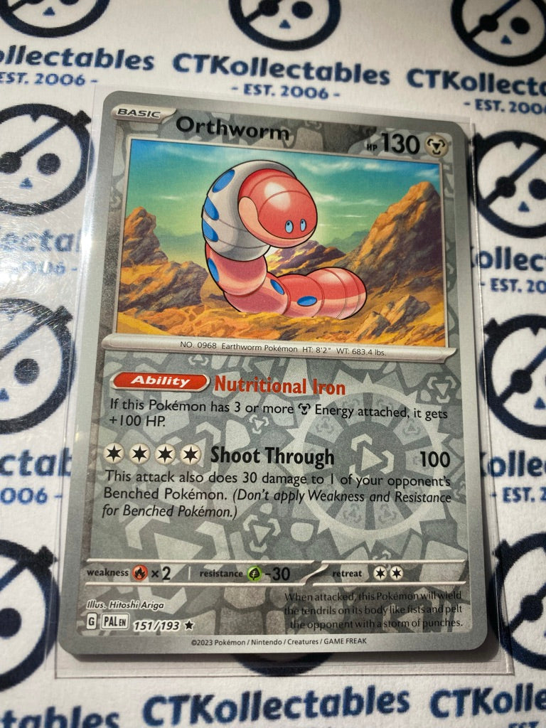 Orthworm Reverse Holo #151/193 2023 Paldea Evolved Pokemon Card