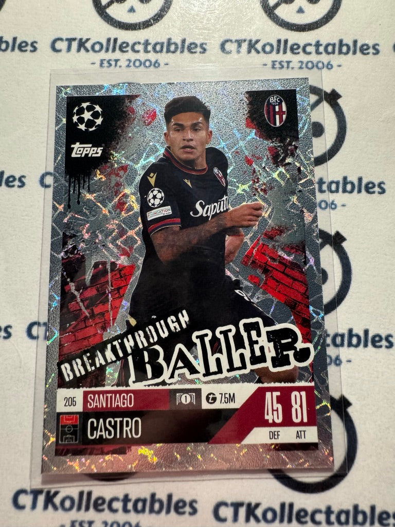 24/25 TOPPS MATCH ATTAX Santiago Castro Breakthrough Baller #205