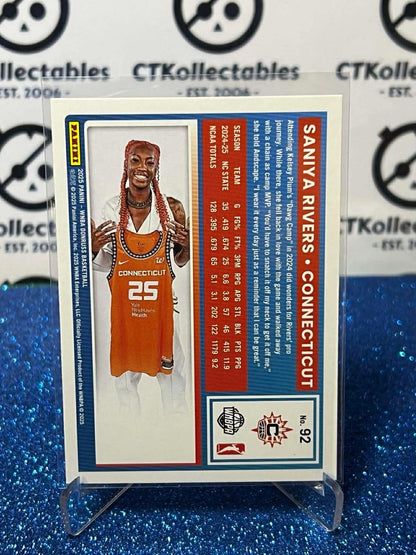 2025 Panini Donruss WNBA Rated Rookie #92 Saniya Rivers Connecticut Sun