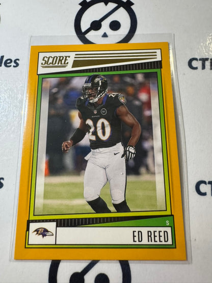 2022 NFL Score Gold #189 Ed Reed Ravens