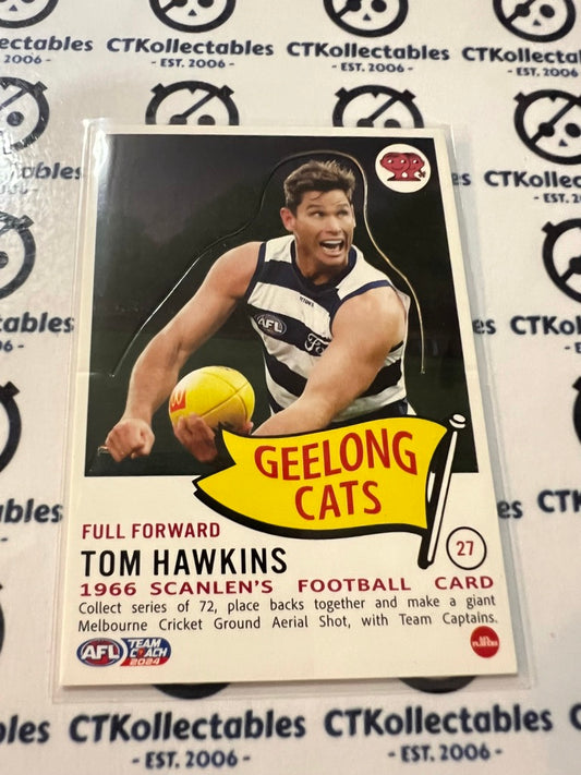 2024 AFL Teamcoach Scanlens Die-Cut Tom Hawkins #27 Cats