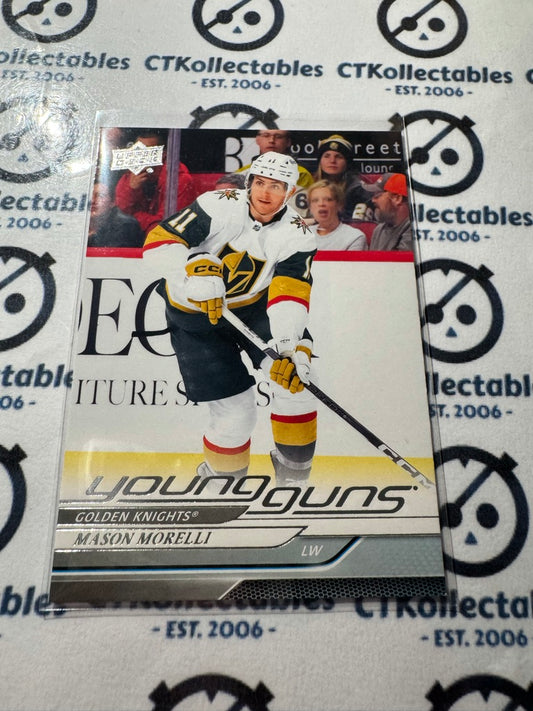 2024-25 Upper Deck Hockey Series 1 Young Guns Mason Morelli #205 Golden Knights