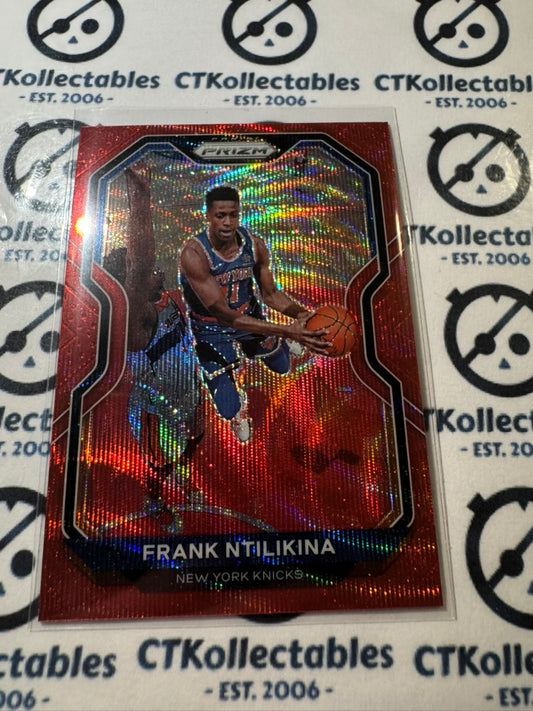 2020-21 NBA Panini Prizm Frank Ntilikina Red Wave Prizm #113 Knicks
