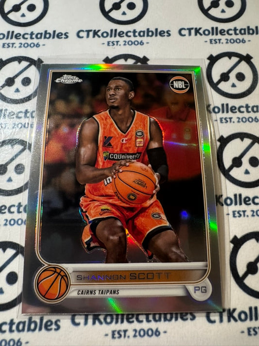 2022-23 Topps NBL Chrome Shannon Scott Refractor #24 Taipans