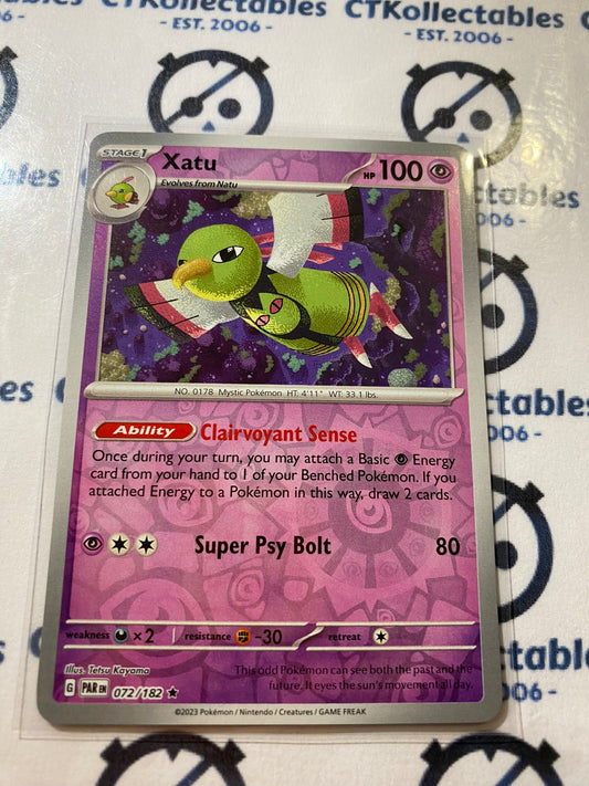 Xatu Reverse Holo #072/182 2023 Scarlet & Violet Paradox Rift Pokémon TCG