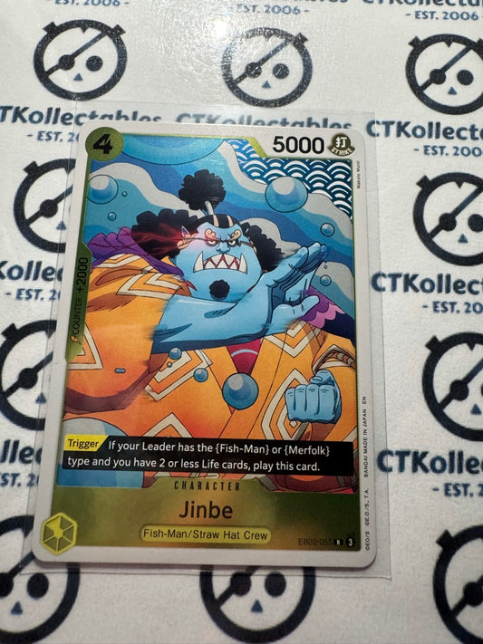 One Piece TCG Jinbe Foil EB02-055 SR Anime 25th Collection