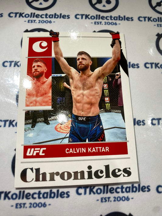 2022 UFC Panini Chronicles Base #46 Calvin Kattar - Featherweight