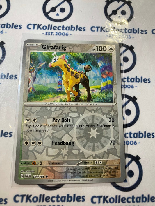 Girafarig Reverse Holo #154/193 2023 Paldea Evolved Pokemon Card
