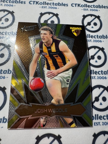 2025 AFL Footy Stars Thunderbolt LT119 Josh Weddle Hawks