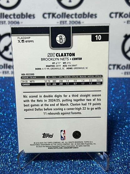 2025-26 Topps Flagship Season Tip Off #10 Nic Claxton Brooklyn Nets