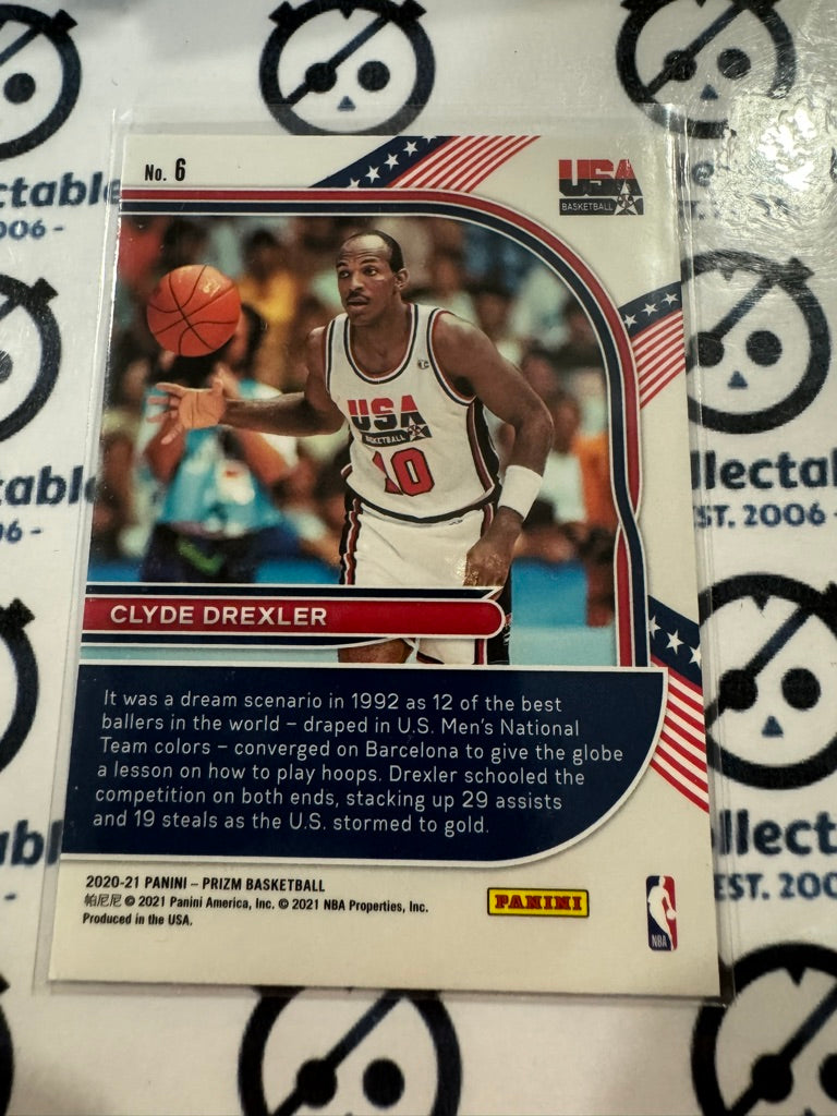 2020-21 NBA Panini Prizm Team USA Clyde Drexler