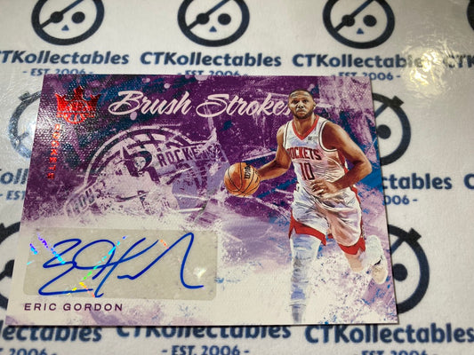 2021-22 NBA Court Kings Eric Gordon Brush Strokes Red Auto #27/49 Rockets