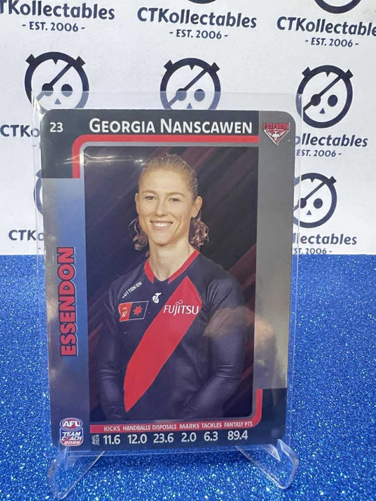 2025 AFLW Teamcoach Silver #23 Georgia Nanscawen Bombers