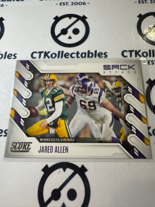 2022 NFL Panini Score Sack Attack #SA-JA Jared Allen Vikings